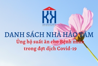  CẬP NHẬT DANH SÁCH ỦNG HỘ SUẤT ĂN CHO BỆNH NHÂN TRONG ĐỢT CAO ĐIỂM DỊCH COVID-19